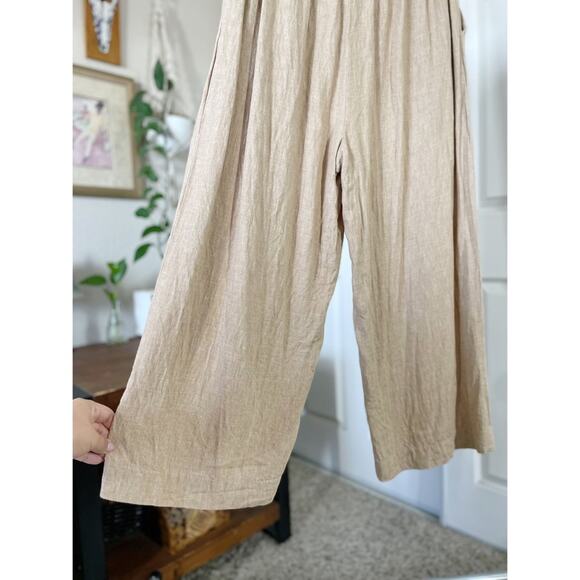 Nanette Lepore Endless Summer Linen Wide Leg Pants Size 10 - Picture 4 of 9